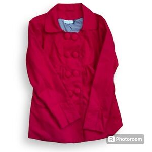 SCHWIING women’s coat absolutely gorgeous red coat with beautiful detailing